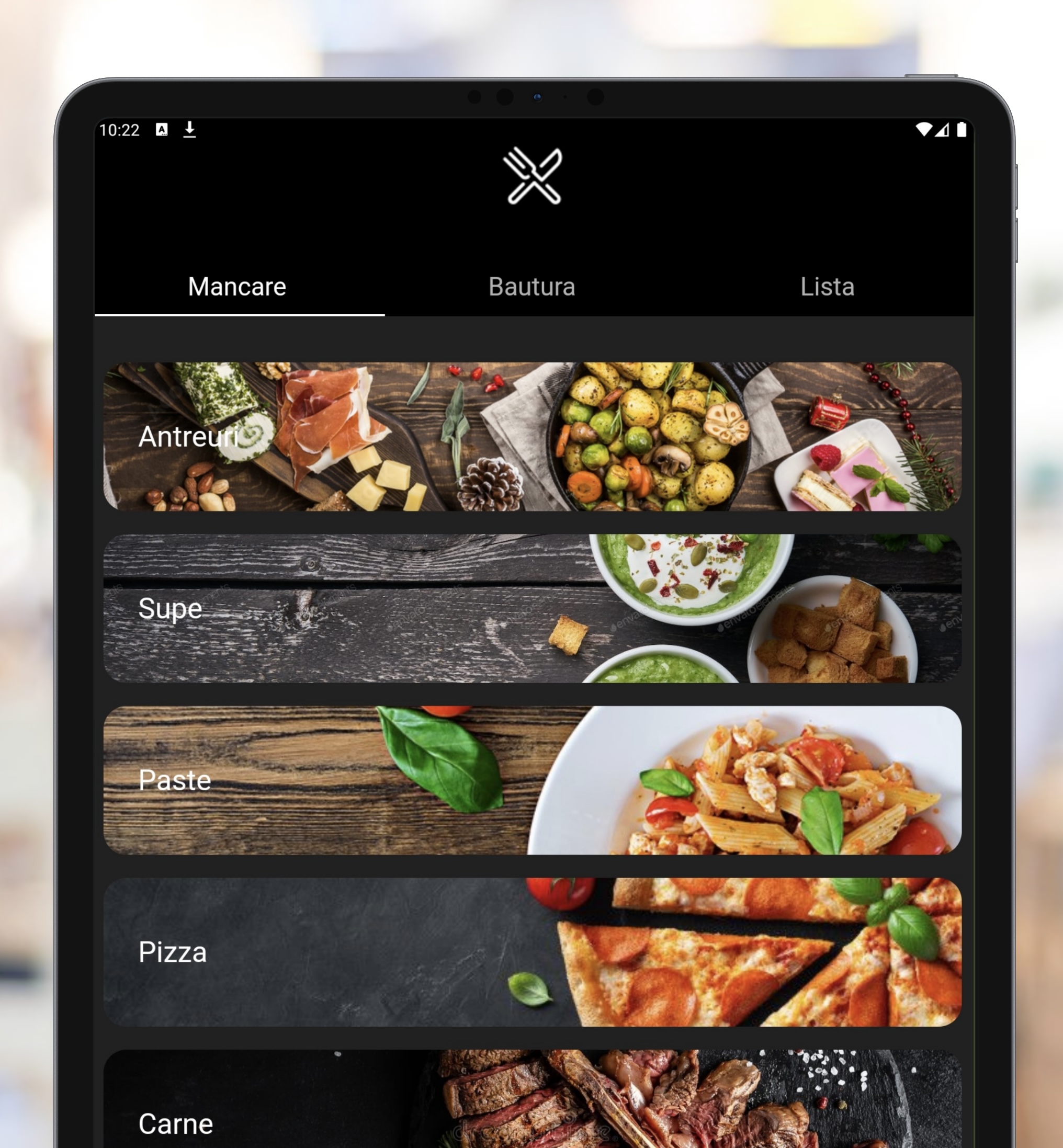 An image of the MenuApp project.